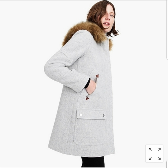 New J.Crew Chateau Parka in Stadium-Cloth Wool 0P & 2P - Picture 3 of 11